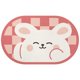 thumbnail image 1 of Alfombra de baño con forma de animal, de 15,7 x 23,6 pulgadas, superabsorbente, de microfibra, antideslizante, de espuma suave, de secado rápido, con diseño de conejo, 1 of 4