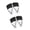 Black, variant on 2 Pairs Seamlessly Socks For Women Nonslip Toe Separator Designs Soft Cotton Blend Comfortable Socks For Daily Wear