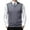 Grey, variant on Mens Fashion Casual Jacquard V Neck Jacquard Bottomed Plaid Shirt Sleeveless Sweater Vest