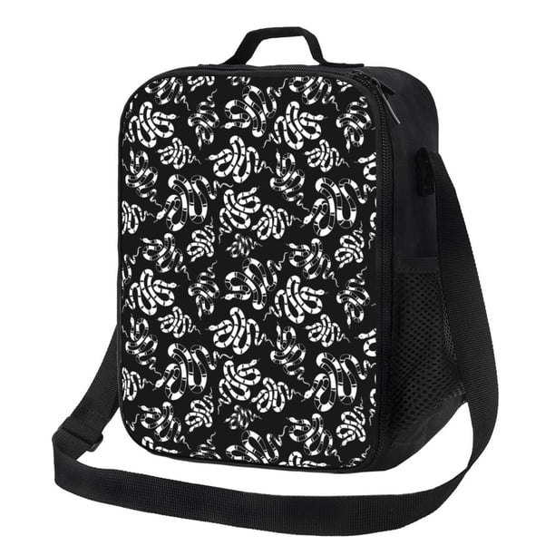 Disketp Snake Bolsa Térmica Estampada para Almuerzo, Lonchera para Hombres y Mujeres Adultos