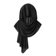 thumbnail image 4 of Karight Womens Chiffon Hijab Scarf Lightweight Solid Color Breathable Sheer Head Wrap, 4 of 6