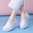 thumbnail image 5 of Slip On Shoes Women,Work Shoes Women,Women's Shoes,Nurse Shoes for Women,Women's Walking Shoes,Women's Nurse Shoes Slip On Women's Loafer Shoes Anti Slip Healthcare Work Shoes Lightweight,White,7.5, 5 of 7