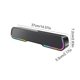 thumbnail image 3 of Mini altavoz de barra de sonido portátil de escritorio largo con Bluetooth, graves potentes y alta potencia, altavoz inalámbrico Bluetooth 5.0 con luz ambiental de 7 colores, altavoces Bluetooth de pl, 3 of 7