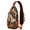 Decorative Pais, variant on Healing Psychedelic Sling Bag with Indian Mandala Pattern, Lightweight Durable Crossbody Backpack, Adjustable Strap, Multiple Compartments for Outdoor Activities and Travel