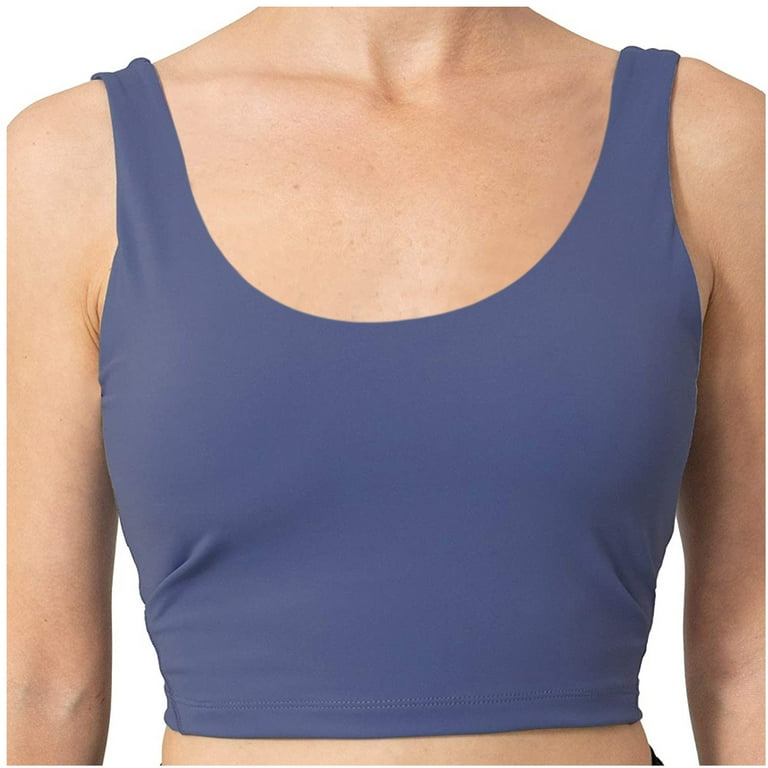 Aueoeo Shapermint Bras for Women Wirefree, Adjustable Sports Bra Women Yoga  Solid Sleeveless Cold Shoulder Casual Tanks Blouse Tops Intimates 