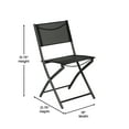 thumbnail image 6 of Emma + Oliver Patio Steel Indoor/Outdoor Dining Rip-Resistant Folding Chairs, Black (Set of 4), 6 of 17