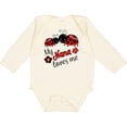 thumbnail image 3 of Inktastic My Nana Loves Me with Cute Ladybugs Boys or Girls Long Sleeve Baby Bodysuit, 3 of 5
