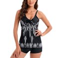 thumbnail image 2 of Trajes de baño de dos piezas para mujer, traje de baño tankini para mujer Conjunto de tankini ligero para mujer Traje de baño tankini de dos piezas para mujer Creado magistralmente, 2 of 7