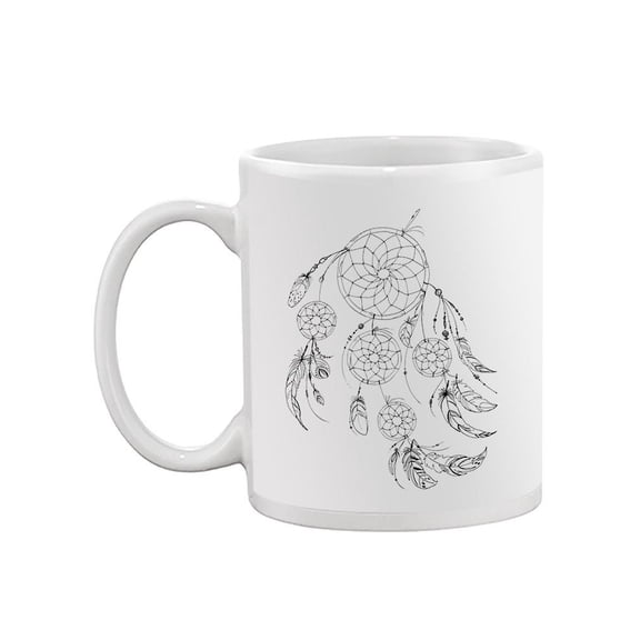Sketch Multiple Dream Catchers Mug -Image by Shutterstock,