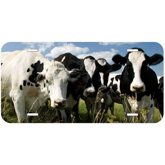 Cow TAG07 Novelty Car Auto License Plate