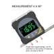 thumbnail image 3 of Inclinómetro de ángulo IP54 Medidor de buscador de ángulo magnético a prueba de agua Pantalla LCD ABS Negro a prueba de polvo para mantenimiento ANGGREK Otros, 3 of 8
