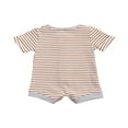 thumbnail image 2 of PENGXIANG Baby Knitted Romper Short Sleeve O-neck Button Up Jumpsuit, 2 of 5
