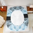 thumbnail image 4 of Manfei Retro Damask Baroque Fitted Sheet Full,Black Dreamy Bowknot Bed Set,3pcs,1 Fitted Sheet and 2 Pillowcases, 4 of 6