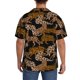 thumbnail image 3 of Balery Leopard Print Camisa Casual de Manga Corta con Botones para Hombre, Texturizada, Estilo Cubano, para Playa, Verano-Small, 3 of 5