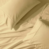 Crispy Soft Split King Adjustable Bed Sheets Abripedic 100% Cotton Percale Sheets - Gold