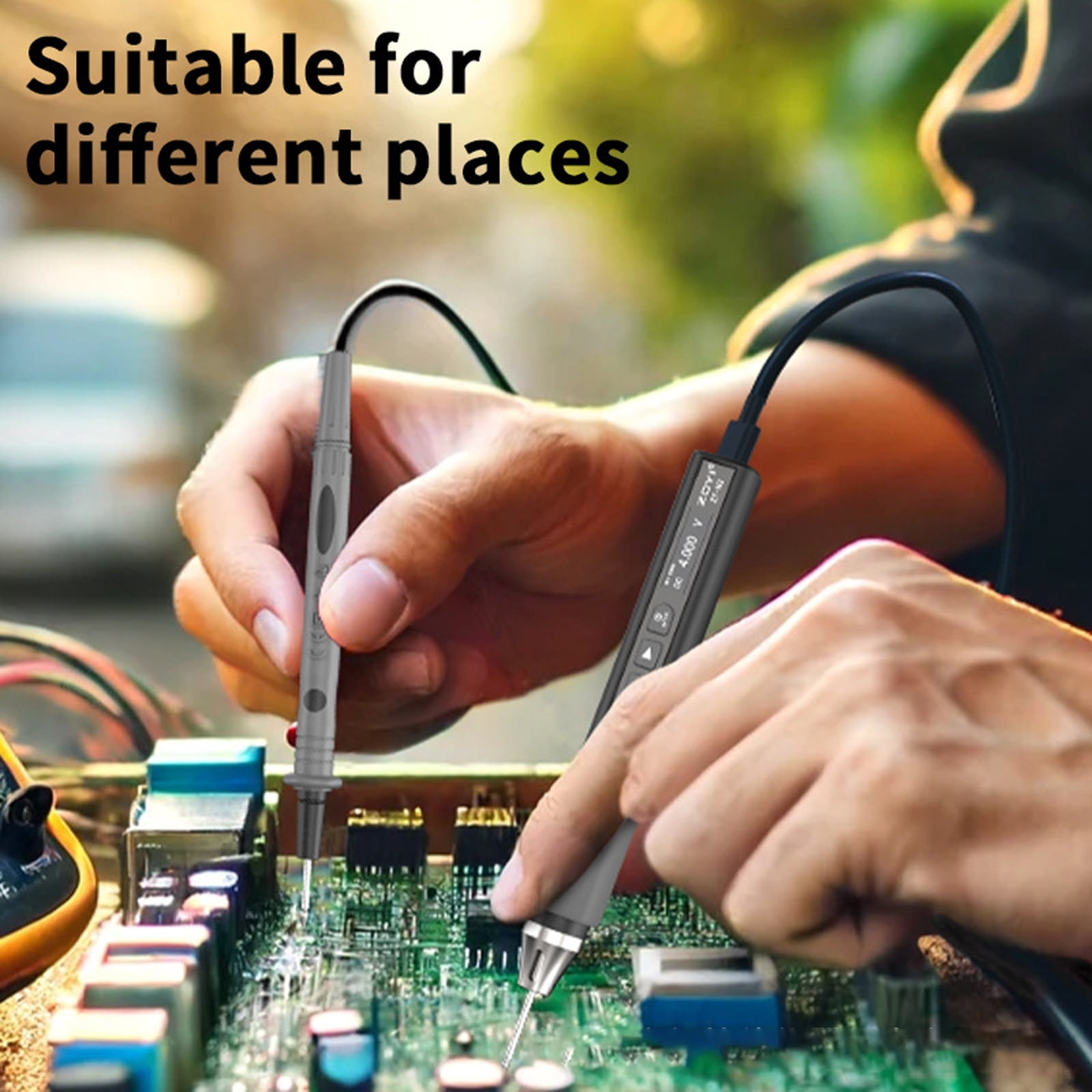 96W Intelligent Electric Soldering Iron 100-450℃ Rapid Heating Soldering Pen Temp Calibration Voltages Adjust Portable
