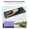 thumbnail image 3 of YR Yoga Mat Thick 15mm Hi-Density NBR Foam Pilates Exercise Mats for Home Gym Floor, Black W/ Bag, 3 of 8