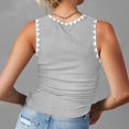 thumbnail image 6 of Ruyang Womens Fashion Tank Tops Racerback High Neck Casual Basic Cotton Ribbed Fitted Tank Top Summer Sleeveless Shirts for Women, 6 of 8