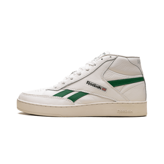 REEBOK MENS Club C Form Hi "Chalk Alabaster Glen Green" GZ2437 from Stadium Goods