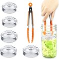 thumbnail image 1 of Artcome 5-Pack Glass Fermentation Weights with Easy Grip Handle and Unique Texture Design for Large Wide Mouth Mason Jars, 1 of 8