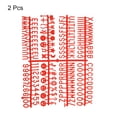 thumbnail image 3 of Unique Bargains 2 Pcs Tableau de Lettres en Feutre Lettres Chiffres Symboles 3/4 Pouce Rouge Alphabet Tableau de Messages Changeable, 3 of 5