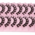 thumbnail image 3 of 10 pares de pestañas postizas DD Curl Multipack extensión ligero cómodo maquillaje de pestañas suaves, 3 of 8