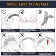 thumbnail image 5 of SOULWIT Replacement Headband Pad Kit for Razer Barracuda X (Do Not Fit Barracuda/Barracuda Pro/Barracuda X Chroma) Headphones, Headset Head Band Top Cushion Cover Repair Part - Black, 5 of 5
