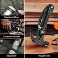 thumbnail image 2 of Kit salvavidas compacto para aventureros, martillo multifunción para acampar, hacer senderismo y situaciones de emergencia, martillo portátil para actividades al aire libre, herramientas todo en uno, 2 of 8