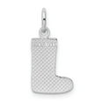 thumbnail image 3 of 14K White Gold Charm Pendant 20 mm 10 Christmas Stocking, 3 of 4