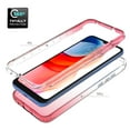 thumbnail image 6 of For Motorola Moto G Play Phone Case (2021), Mantto Full body Clear Cover PC + TPU Shockproof Anti-Scratch Gradient Bumper Rugged Two-layer Protection Cover for Motorola Moto G Play 2021 - Red, 6 of 8