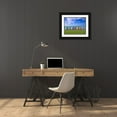 thumbnail image 3 of Frank, Assaf 32x26 Black Ornate Wood Framed with Double Matting Museum Art Print Titled - Colorful beach huts in a row, 3 of 4