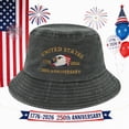 thumbnail image 2 of mgoYE America 250th Anniversary Hat United States 250th Anniversary Cap, Adjustable Retro Embroidered Hat, Patriotic Baseball Cap for Men Women Gifts(AG,One Size), 2 of 6