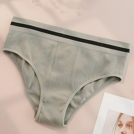 Clearance Clothes Under $5.00 TMOYZQ Plus Size Seamless Underwear for Women Comfort High Waist Stretch Bikini Panties Soft Tummy Control Ladies Briefs
