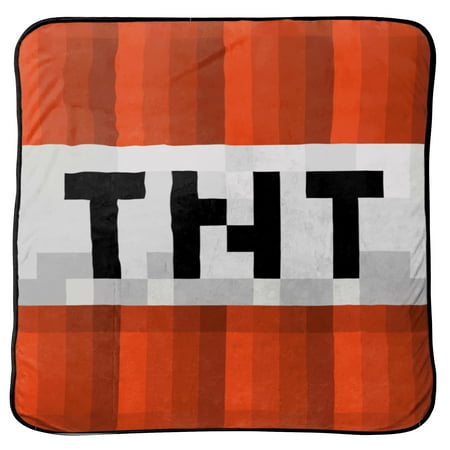 Minecraft Kid's Bedding 53" x 53" Plush Throw, 1 Each