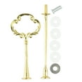 thumbnail image 1 of Mosiee 2/3 Tier Cakes Plate Stand Zinc Alloy Removable Mounting Fruit Tray Bracket Pastry Cupcake Fitting Plate Not Include For Wedding, 1 of 9