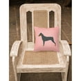 thumbnail image 3 of Carolines Treasures BB3613PW1818 German Pinscher Checkerboard Pink Fabric Decorative Pillow, 3 of 5