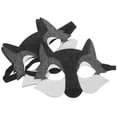 thumbnail image 3 of 3 máscaras de lobo decorativas para niños, accesorios de cosplay, divertidas máscaras de fieltro para usar en disfraces, accesorios para fiestas de cumpleaños., 3 of 8