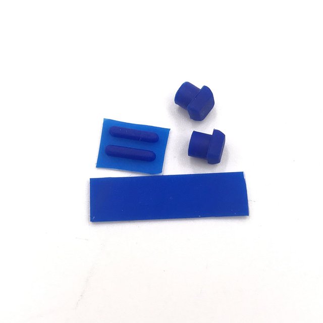 Rubber Screw Cap Cover Set Replacement For DS Lite For NDSL Game Consol Screw Feet Rubber Pad Blue