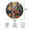 thumbnail image 3 of 15.4" Round Placemat Set of 4 Polyester Fabric Place Mats Non-Slip Dining Kitchen Table Mats for Kitchen Party Decor A Beautiful Autumn Forest, 3 of 5