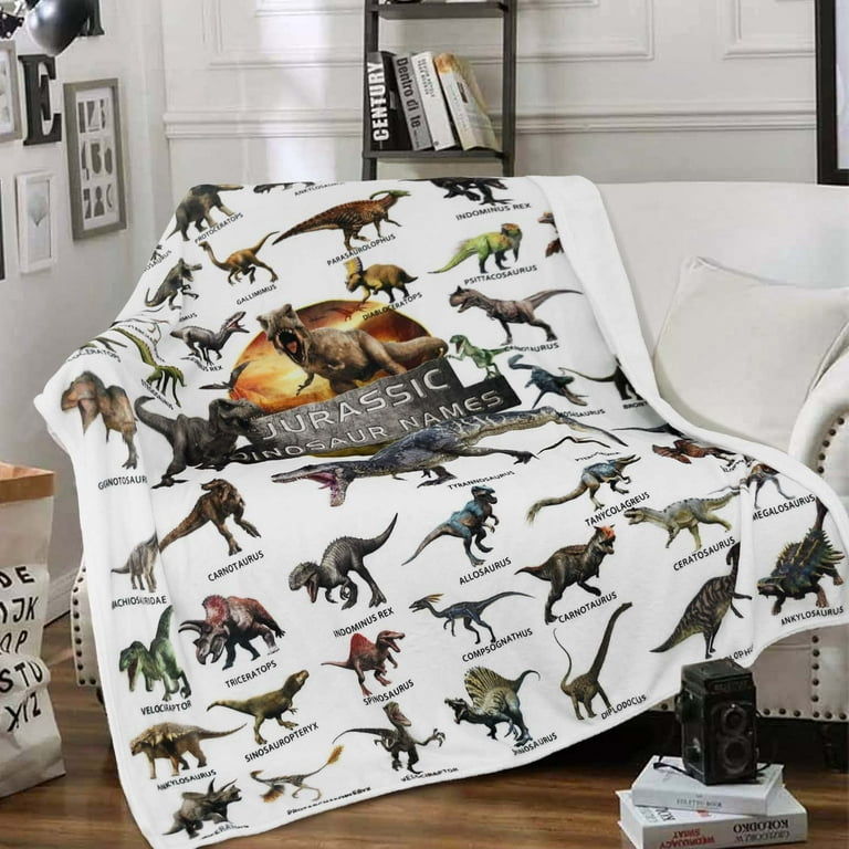 Dinosaur Blanket for Boys Jurassic Dino World Park Throw Dinosaur Fans Gifts Kids Super Soft Flannel Sofa Bed Throw Blanket Dinosaur Room Decor Plush Toys 60 x 50 Inches Jurassic Dominion 1 Walmart ...