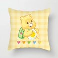 thumbnail image 4 of MINISO - Almohada para siesta de estudiante con diseño de oso cariñoso arcoíris, para sofá, sala de estar, respaldo, mesita de noche, funda de almohada con dibujos animados de oso cariñoso, bonito reg, 4 of 4
