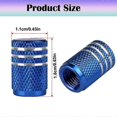 thumbnail image 3 of 2/4/8/12pcs Car Tire Stem Valve Caps Wheel Valve Covers Car Dustproof Waterproof Tire Cap For Cars Motorcycles Trucks Bikes-motor Vehicle Wheel Parts, 3 of 5