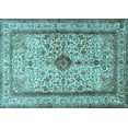 thumbnail image 1 of Ahgly Company Indoor Rectangle Persian Light Blue Traditional Area Rugs, 5' x 7', 1 of 4