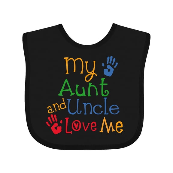 Inktastic My Aunt and Uncle Love Me Boys or Girls Baby Bib