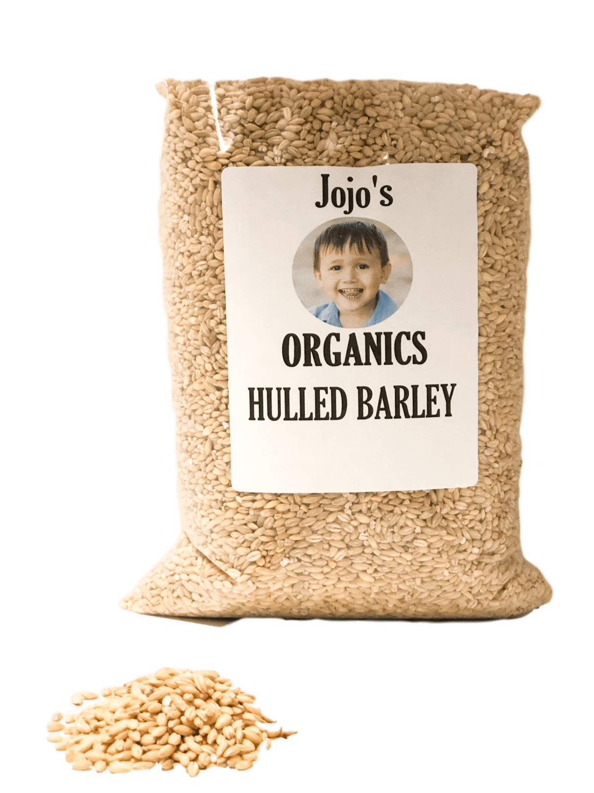 Jo Jo's Organics Hulled Barley 5 lbs High Fiber USA Bulk Grain