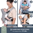 thumbnail image 5 of Dreambaby Oxford Adjustable 3-in-1 Position Baby Carrier Infant Unisex 7.5 to 33lbs Gray, 5 of 7