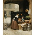 thumbnail image 2 of Victor Gabriel Gilbert 20x24 Black Ornate Framed Double Matted Museum Art Print Titled: Winter in Winter, 2 of 5