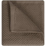 Waffle Weave Kitchen Towel Set, 4-Pack Super Soft Premium Quick Absorbent Waffle Weave Drying Kitchen Towels Cotton Dishcloth Sets 100% Cotton Dish Cloth, Machine Washable - Brown