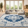 thumbnail image 4 of SAFAVIEH Brentwood Salah Oriental Area Rug, Navy/Creme, 4' x 6', 4 of 11