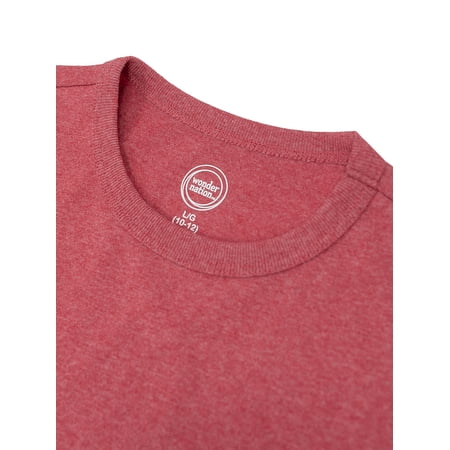 Wonder Nation Boys Pocket Tee with Short Sleeves, 2-Pack, Sizes 4-18 & Husky